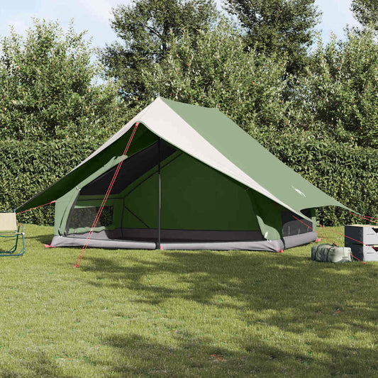 Family Tent with Roof Green and White 315 x 286 x 200 cm