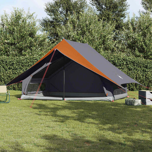 Family Tent with Roof Grey and Orange 315 x 286 x 200 cm