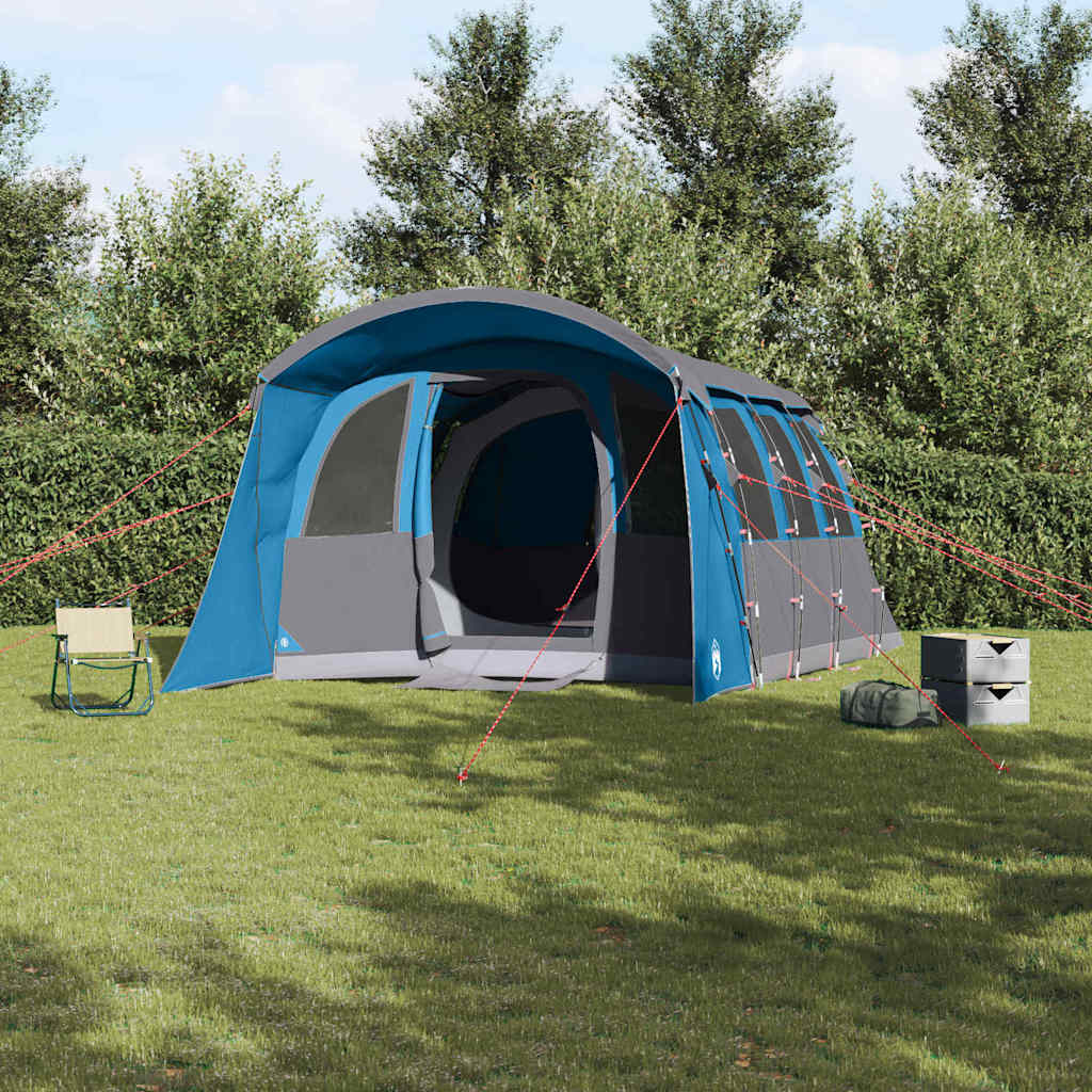 Family Tent with Roof Blue and Grey 576 x 325 x 213 cm