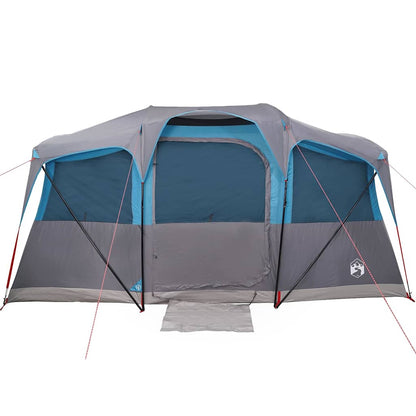 Family Tent with Roof Blue and Grey 435 x 255 x 216 cm