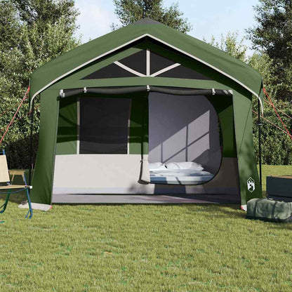 Family Tent Green and White 620 x 322 x 240 cm Polyester