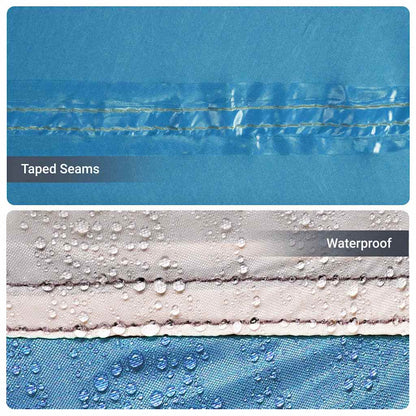 Family Tent Blue and Grey 620 x 322 x 240 cm Polyester