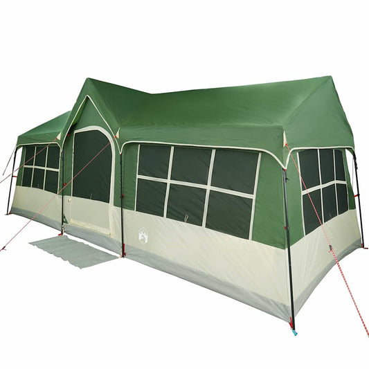 Family Tent with Roof Green and Beige 622 x 295 x 238 cm