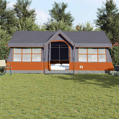 Family Tent with Roof Grey and Orange 622 x 295 x 238 cm