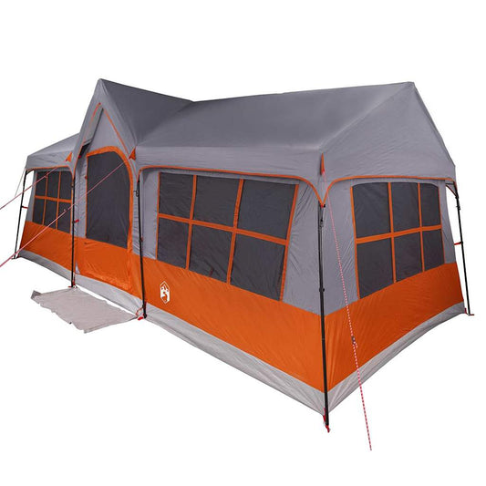Family Tent with Roof Grey and Orange 622 x 295 x 238 cm