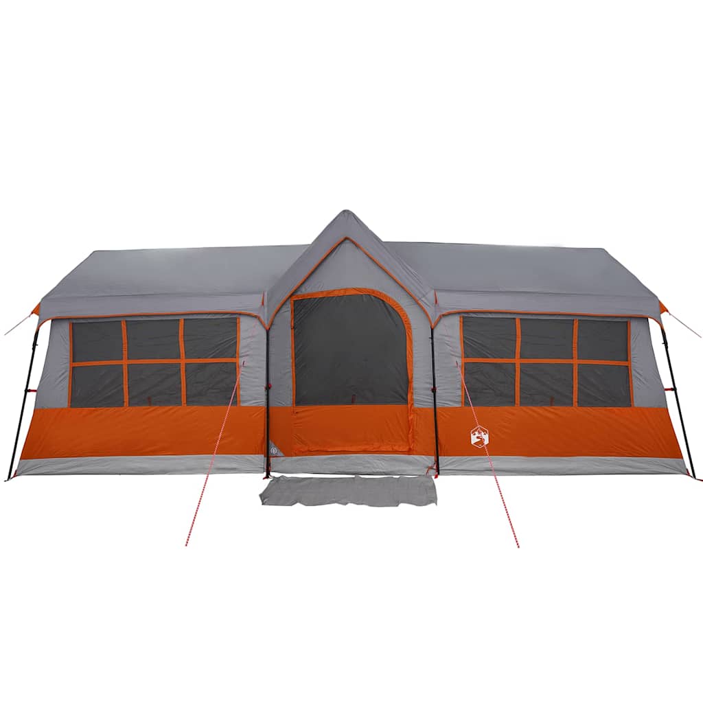 Family Tent with Roof Grey and Orange 622 x 295 x 238 cm