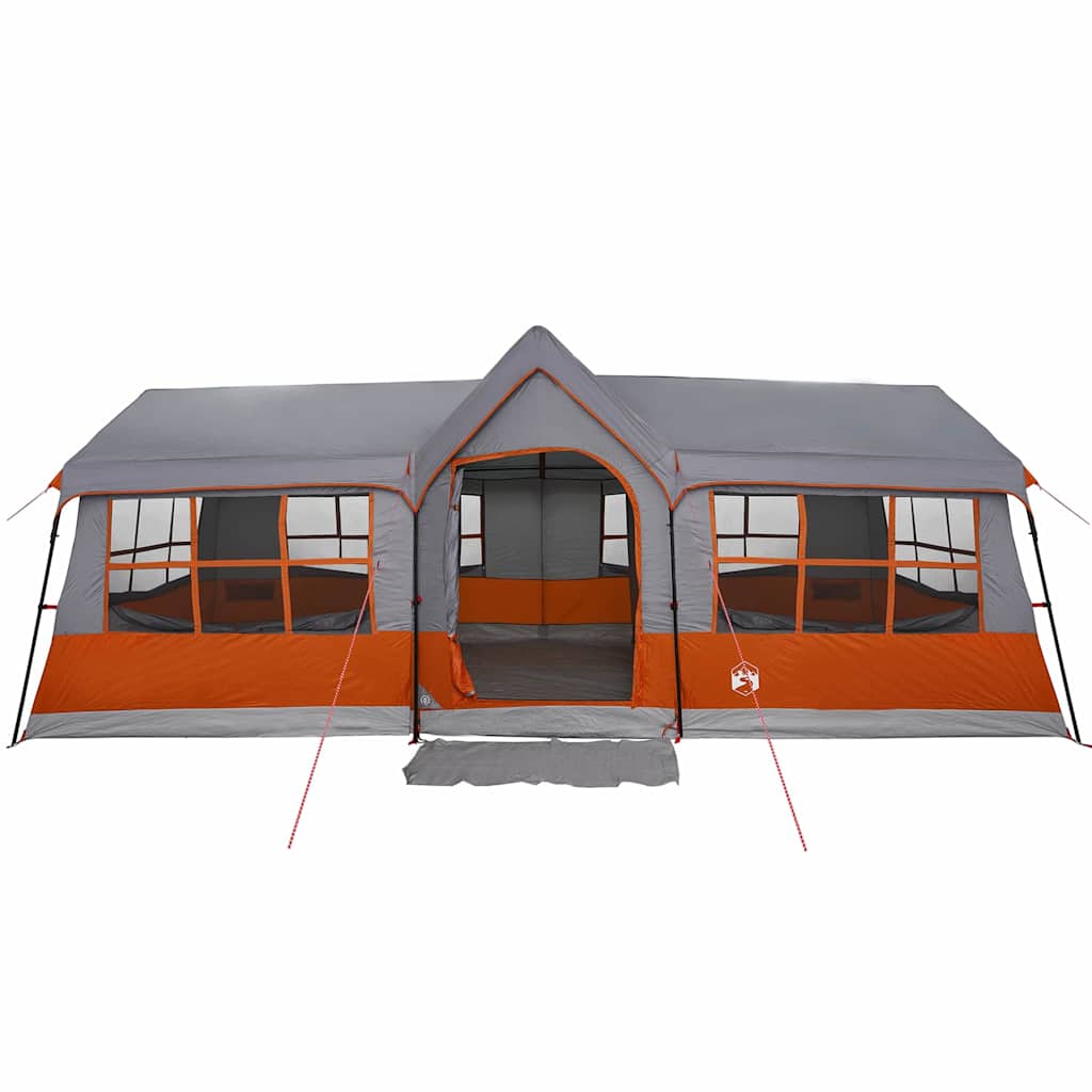 Family Tent with Roof Grey and Orange 622 x 295 x 238 cm