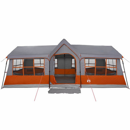 Family Tent with Roof Grey and Orange 622 x 295 x 238 cm