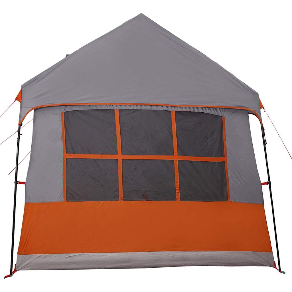 Family Tent with Roof Grey and Orange 622 x 295 x 238 cm