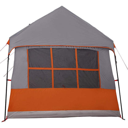Family Tent with Roof Grey and Orange 622 x 295 x 238 cm
