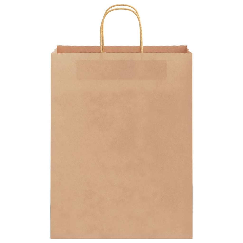 Paper Bags 50 pcs with Handles Brown 32x12x42 cm