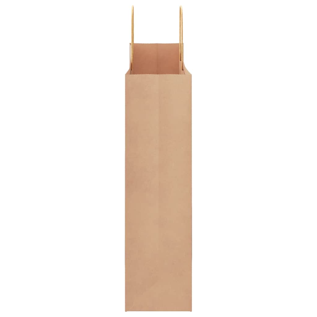 Paper Bags 50 pcs with Handles Brown 32x12x42 cm