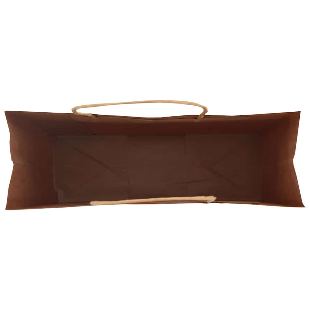 Paper Bags 50 pcs with Handles Brown 32x12x42 cm