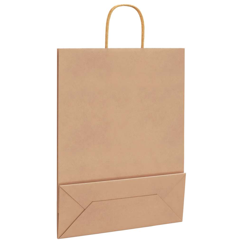 Paper Bags 50 pcs with Handles Brown 32x12x42 cm