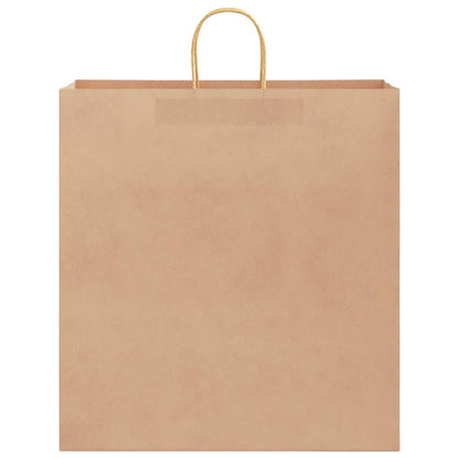 Paper Bags 50 pcs with Handles Brown 45x17x48 cm