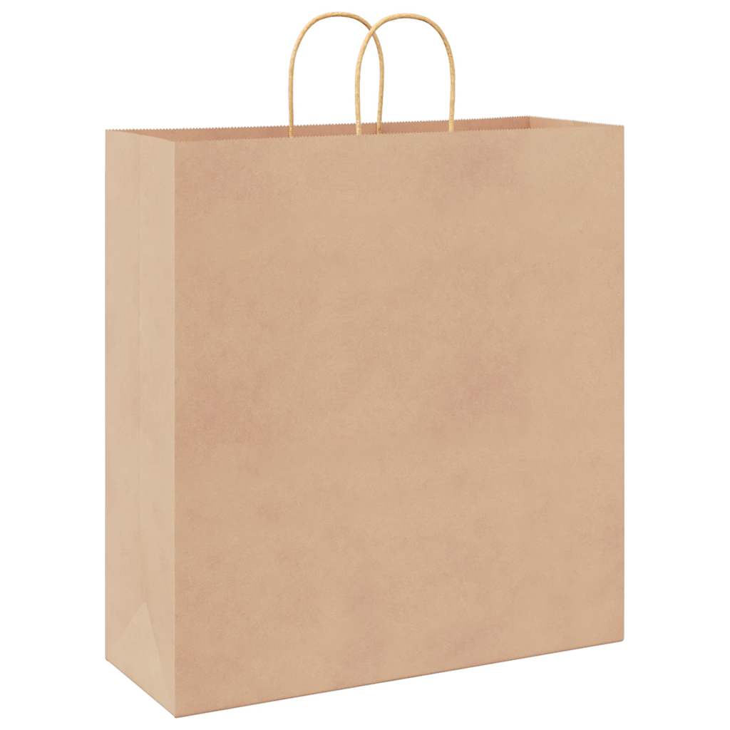 Paper Bags 50 pcs with Handles Brown 45x17x48 cm