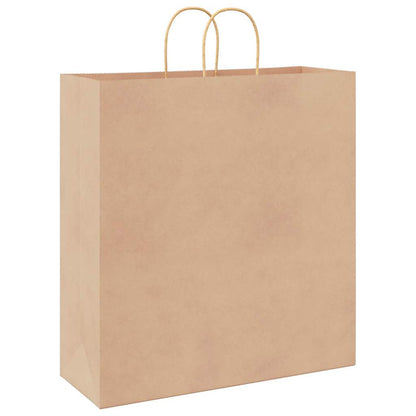 Paper Bags 50 pcs with Handles Brown 45x17x48 cm