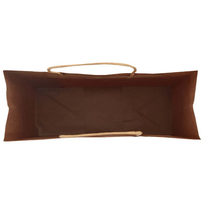 Paper Bags 50 pcs with Handles Brown 45x17x48 cm