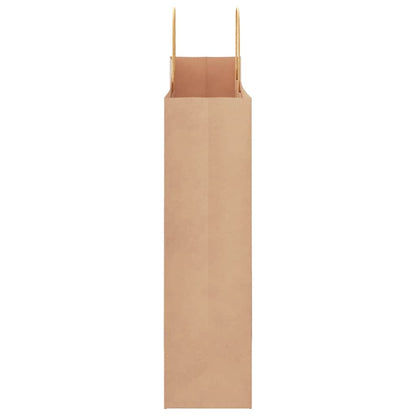 Paper Bags 250 pcs with Handles Brown 32x12x42 cm