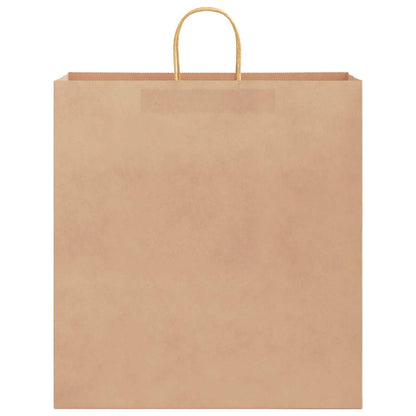 Paper Bags 250 pcs with Handles Brown 45x17x48 cm