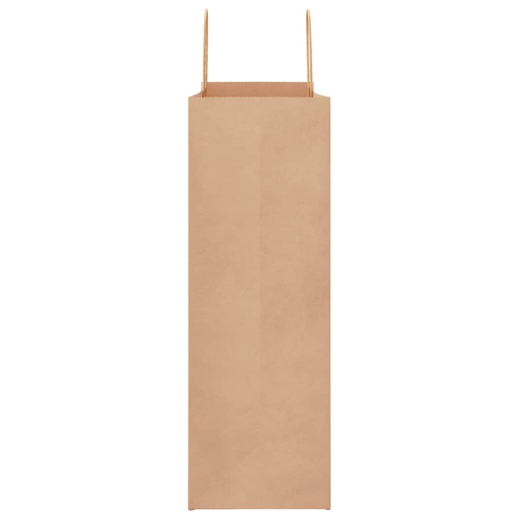 Paper Bags 250 pcs with Handles Brown 45x17x48 cm
