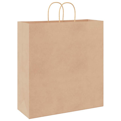 Paper Bags 250 pcs with Handles Brown 45x17x48 cm