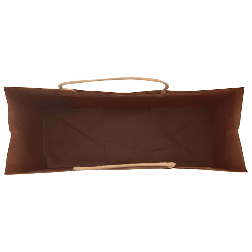 Paper Bags 250 pcs with Handles Brown 45x17x48 cm