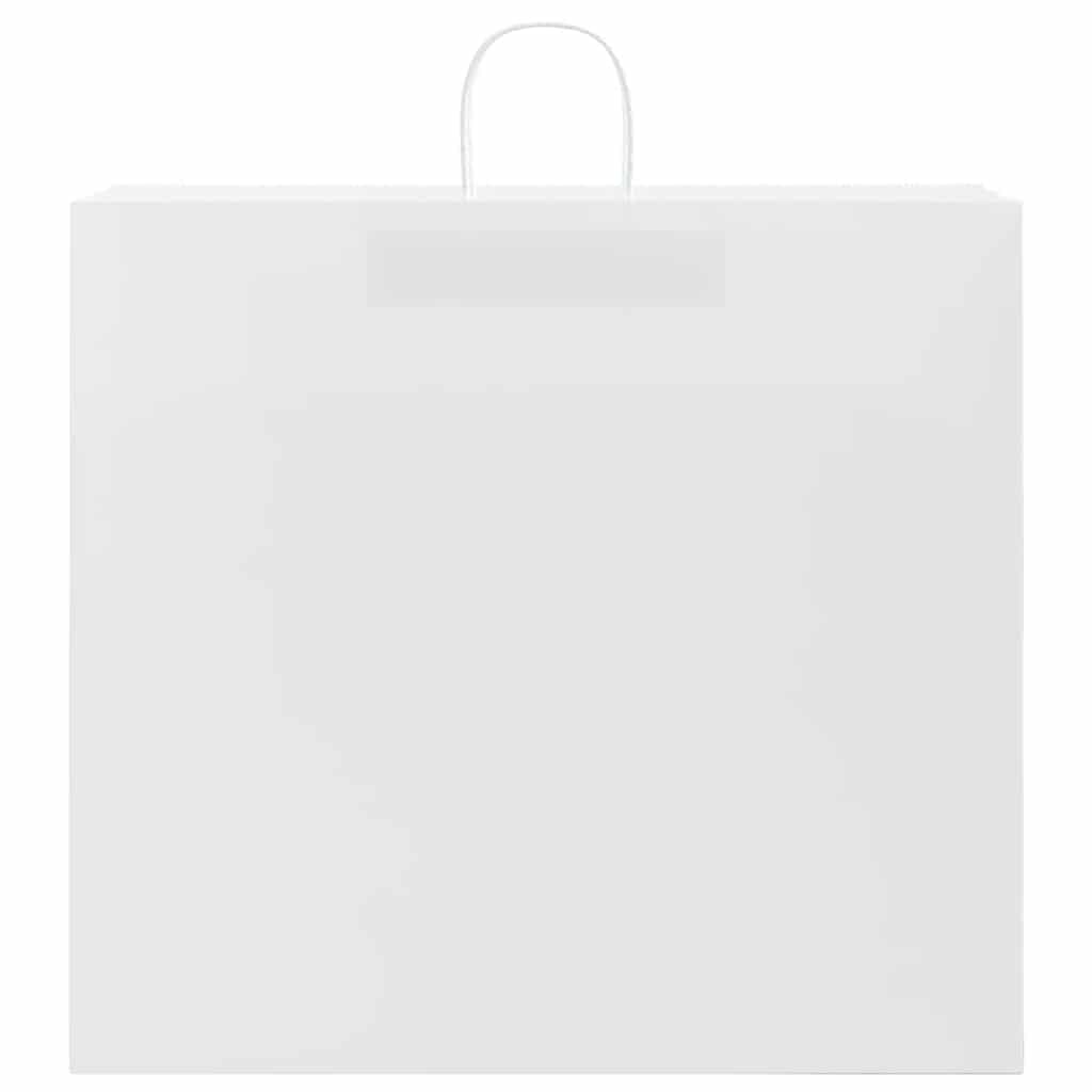Paper Bags 250 pcs with Handles White 54x15x49 cm