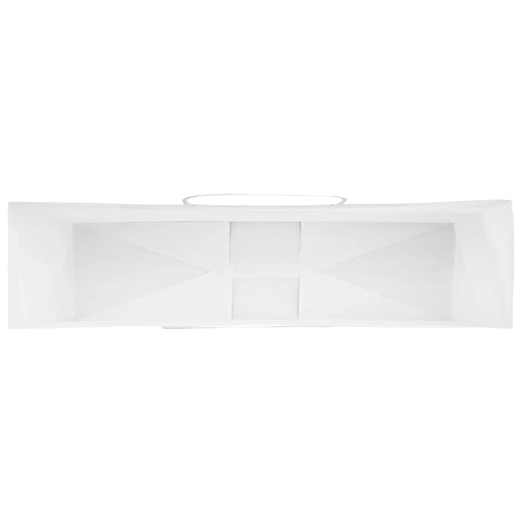 Paper Bags 250 pcs with Handles White 54x15x49 cm