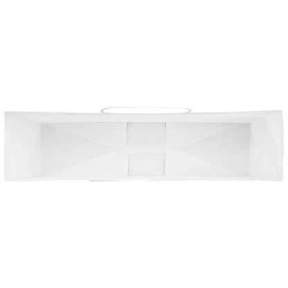 Paper Bags 250 pcs with Handles White 54x15x49 cm