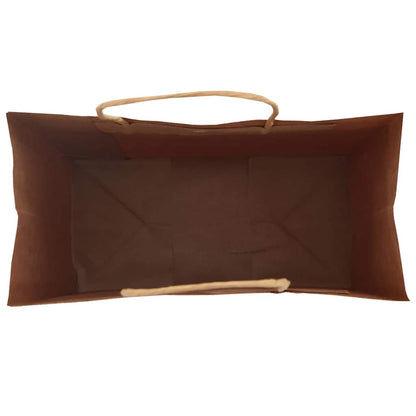 Paper Bags 50 pcs with Handles Black 21x11x31 cm