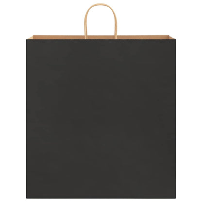 Paper Bags 50 pcs with Handles Black 45x17x48 cm