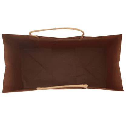 Paper Bags 250 pcs with Handles Black 21x11x31 cm