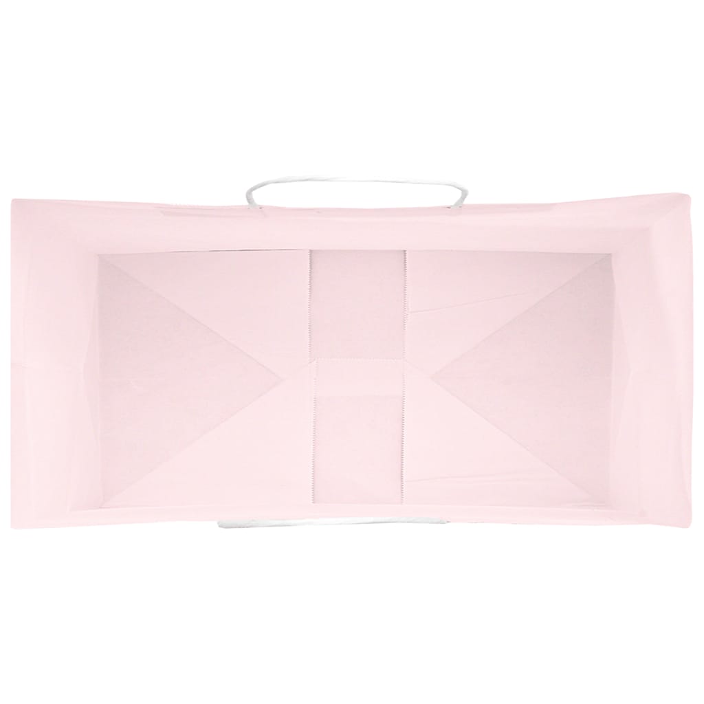Paper Bags 50 pcs with Handles Pink 21x11x31 cm