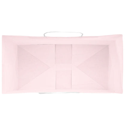 Paper Bags 50 pcs with Handles Pink 21x11x31 cm
