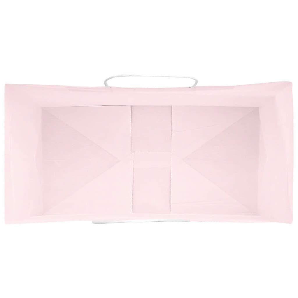 Paper Bags 50 pcs with Handles Pink 21x11x36 cm