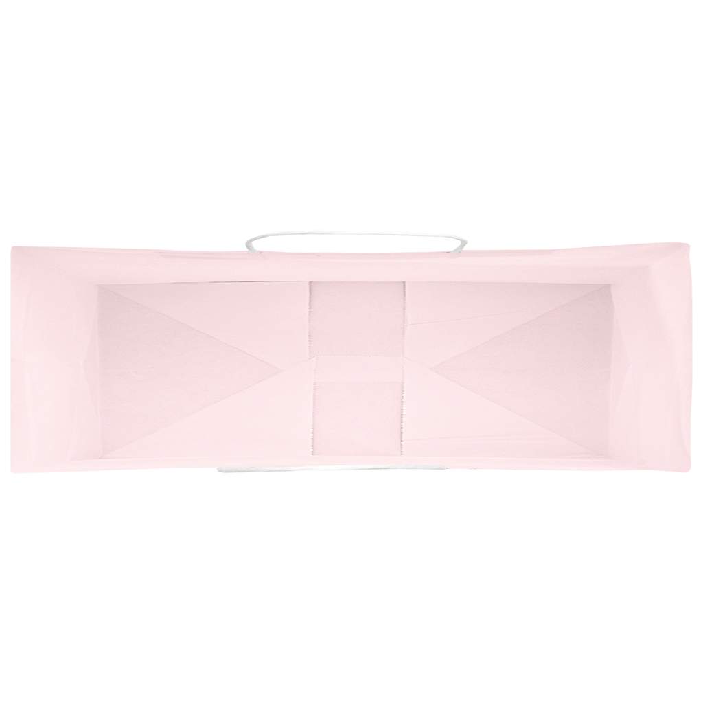 Paper Bags 50 pcs with Handles Pink 32x12x42 cm