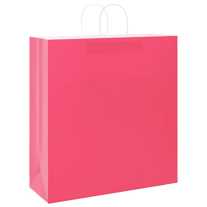 Paper Bags 50 pcs with Handles Pink 45x17x48 cm