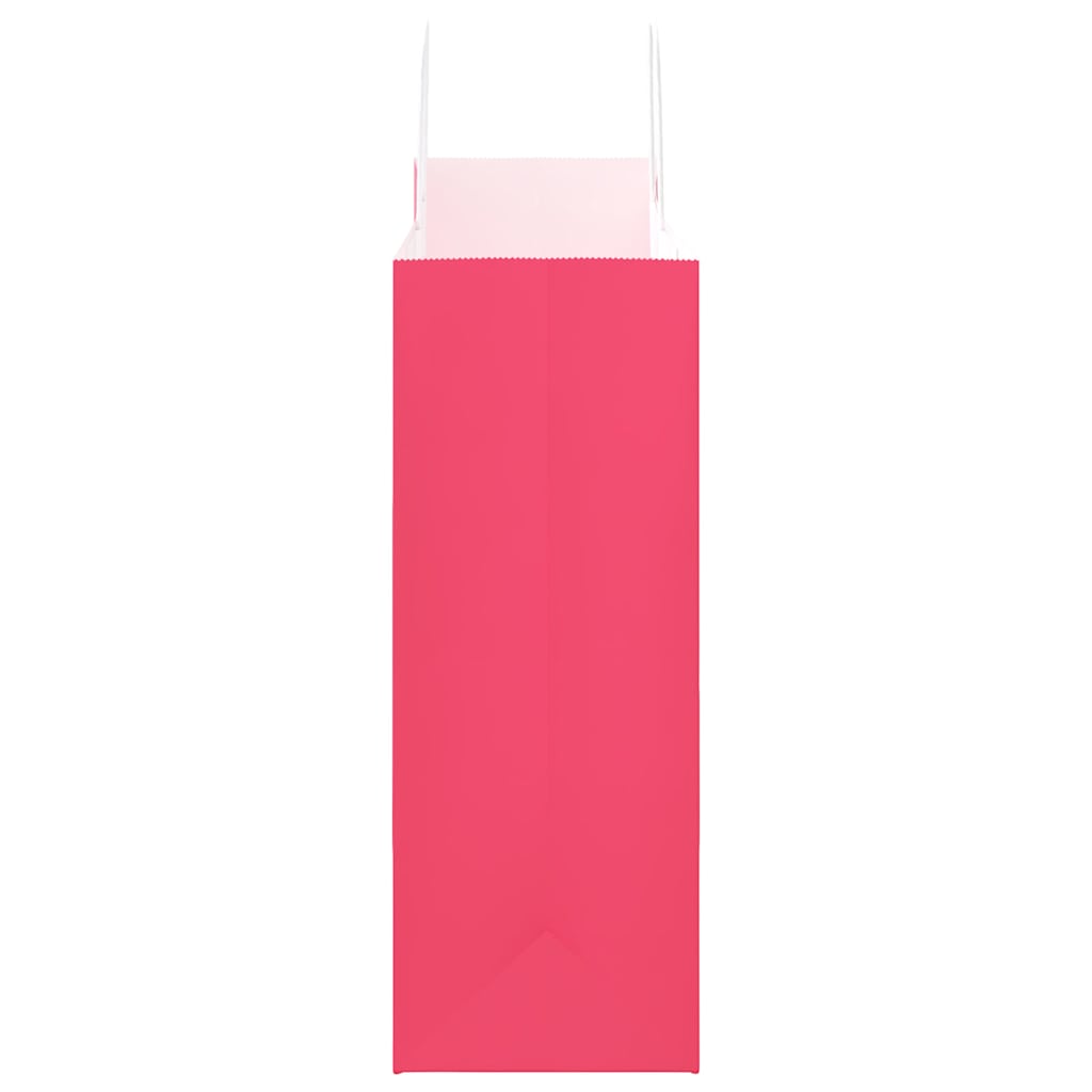 Paper Bags 250 pcs with Handles Pink 32x17x44 cm