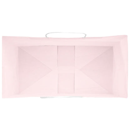 Paper Bags 250 pcs with Handles Pink 32x17x44 cm