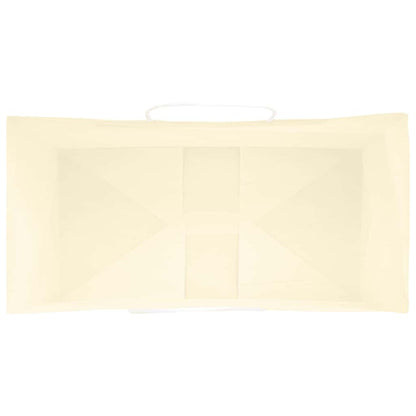 Paper Bags 50 pcs with Handles Yellow 32x17x25 cm