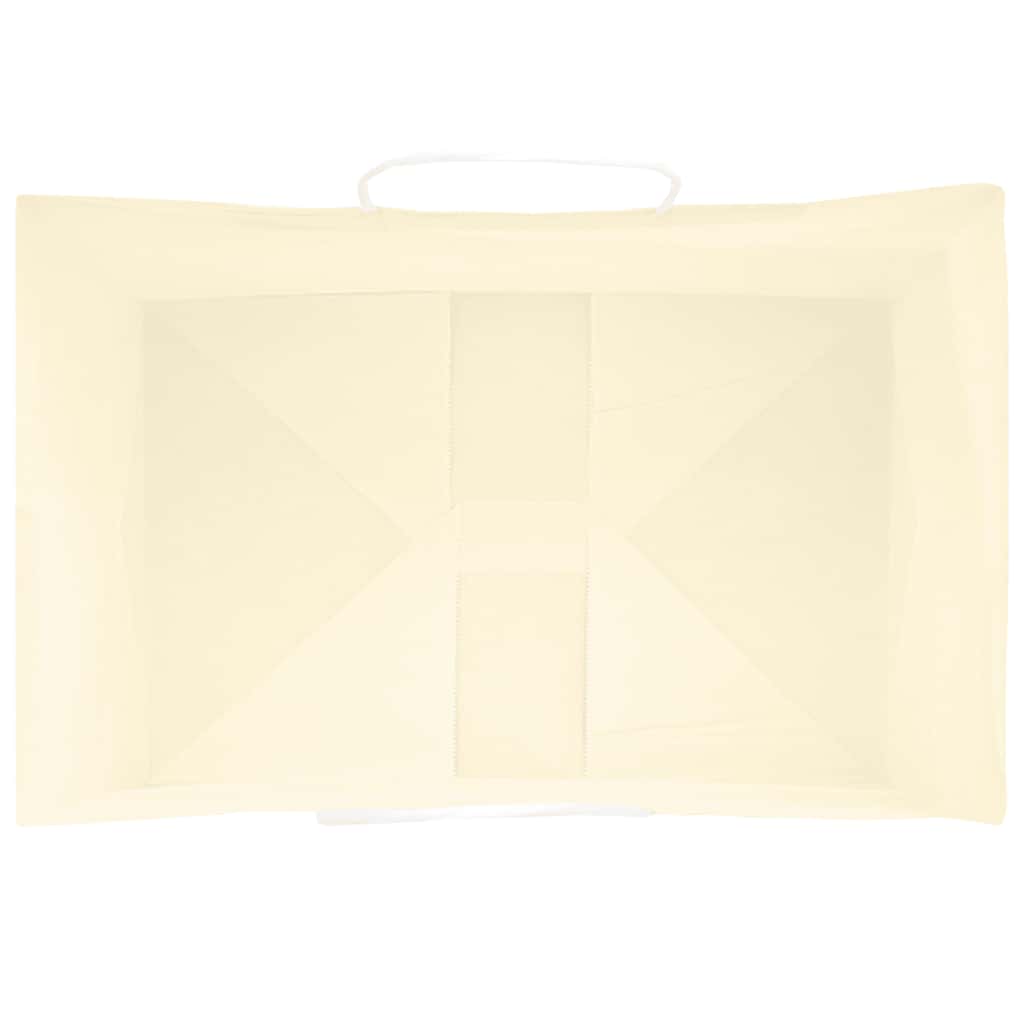 Paper Bags 50 pcs with Handles Yellow 32x22x28 cm