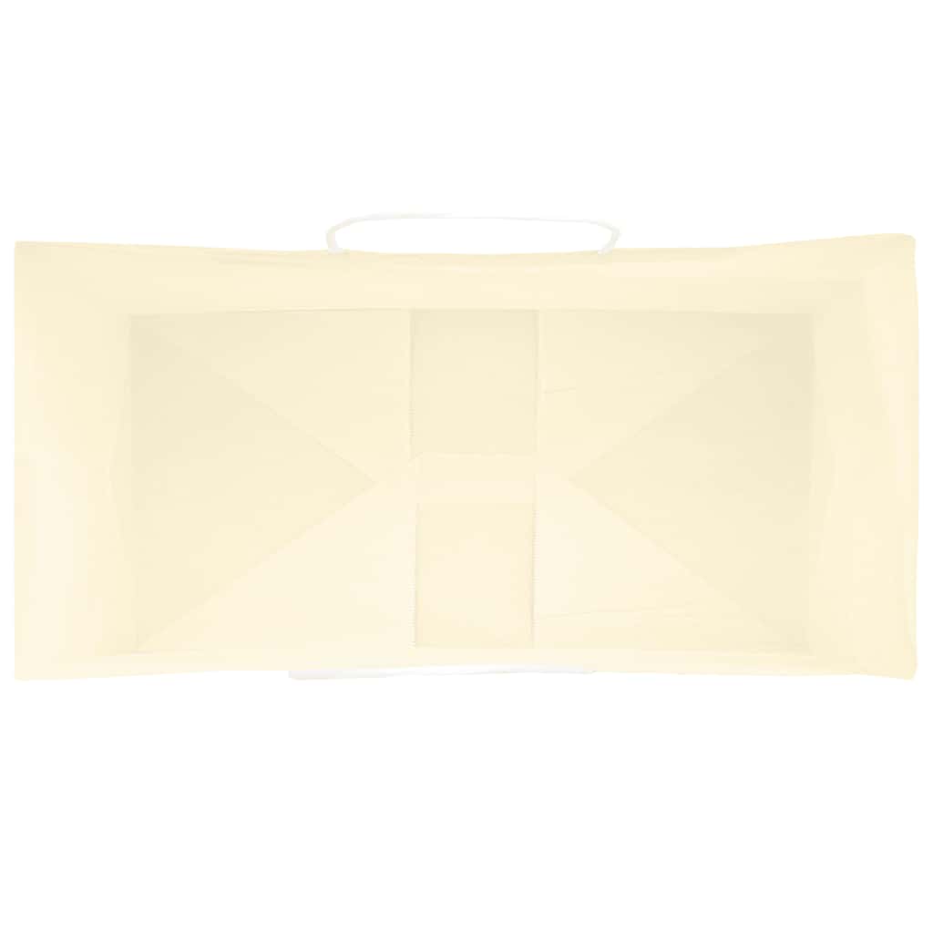 Paper Bags 250 pcs with Handles Yellow 21x11x31 cm
