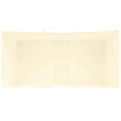 Paper Bags 250 pcs with Handles Yellow 21x11x31 cm