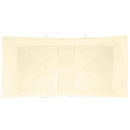 Paper Bags 250 pcs with Handles Yellow 32x17x25 cm