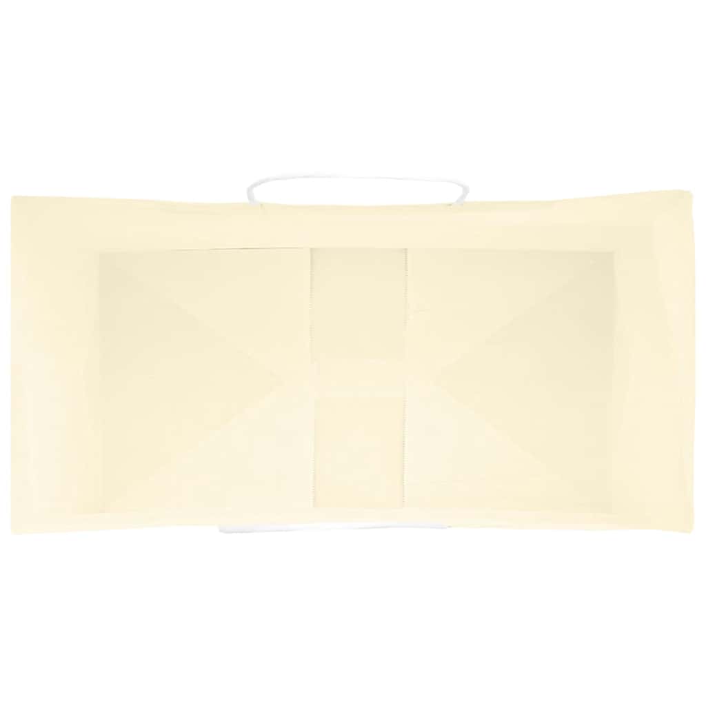 Paper Bags 250 pcs with Handles Yellow 32x17x44 cm