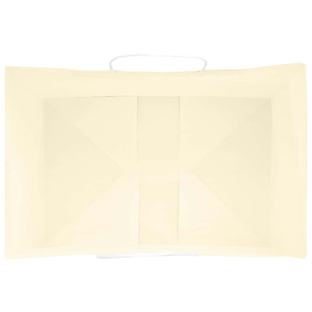Paper Bags 250 pcs with Handles Yellow 32x22x24 cm