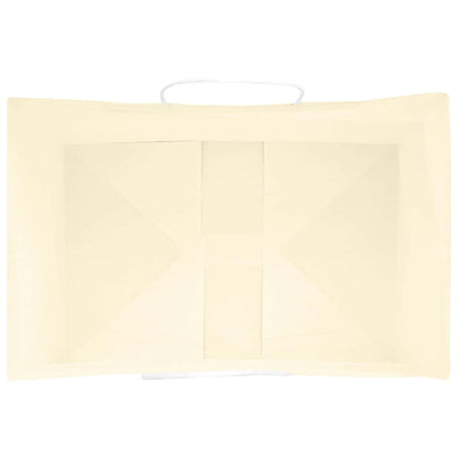 Paper Bags 250 pcs with Handles Yellow 32x22x24 cm