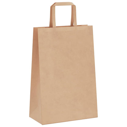 Paper Bags 50 pcs with Handles Brown 21x11x31 cm