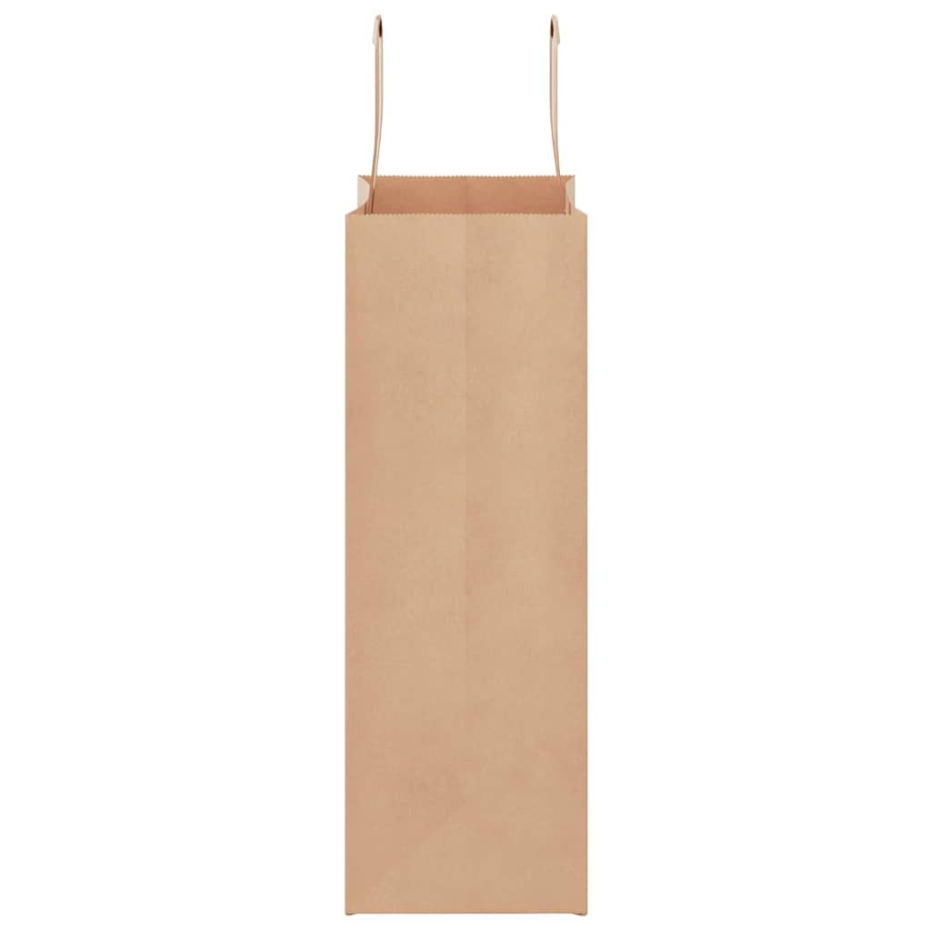 Paper Bags 50 pcs with Handles Brown 21x11x31 cm